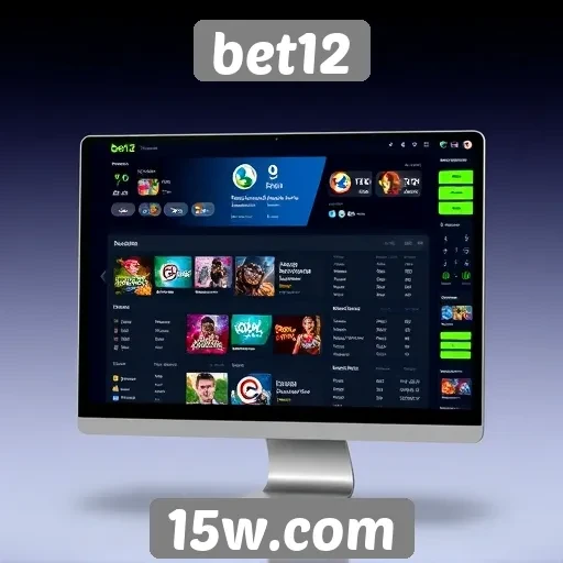 Análise da interface do site bet12 para usuários