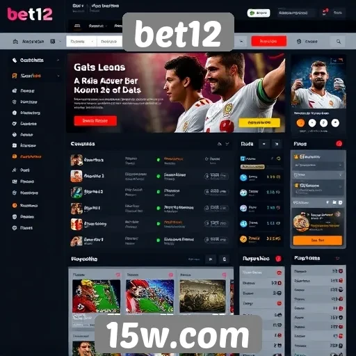 Análise da interface do usuário do site bet12