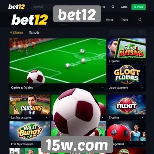Principais jogos disponíveis no site bet12
