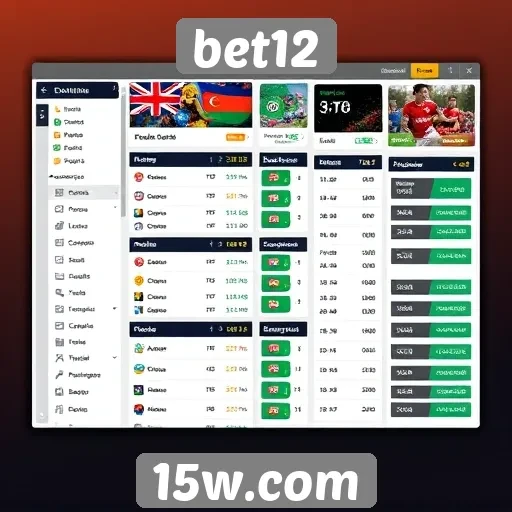 Análise da interface do usuário no bet12