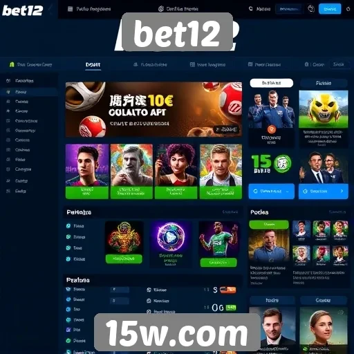 Análise da interface do usuário no site bet12