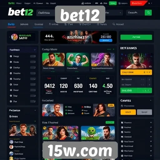 Avaliação da interface do usuário no site bet12